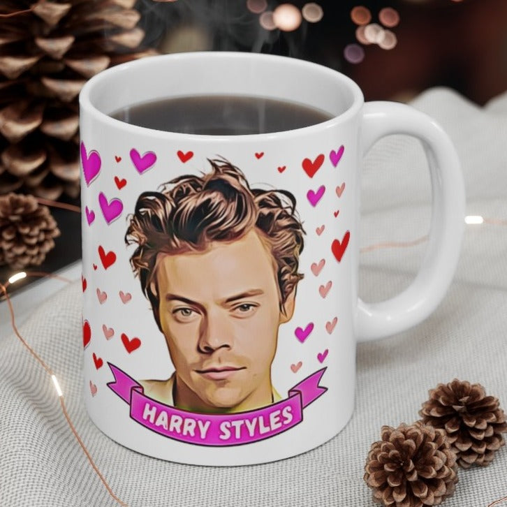 Lights Up Harry Styles Custom Personalized Printed Mug Ceramic