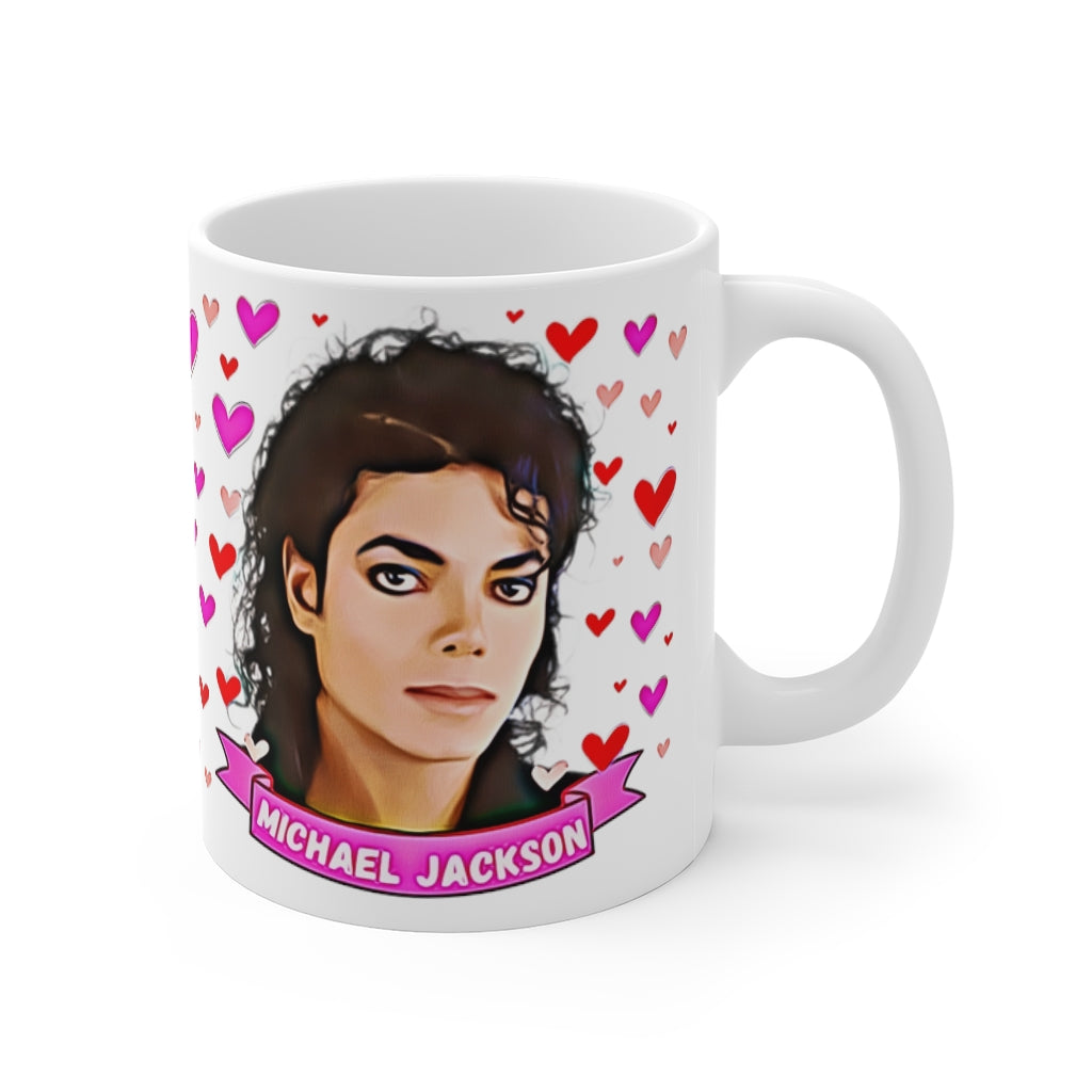amazon prime christmas coffee mugs Michael Jackson Cute Gift Mug. Stunning Oil Painting Design. Great Fan –  flintmoon