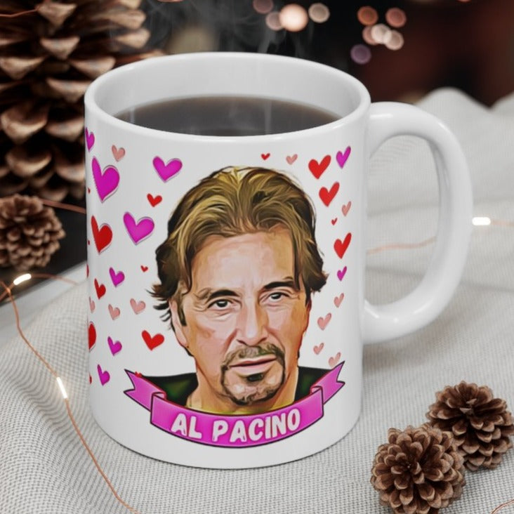 Al Pacino Cute Gift Mug. Stunning Oil Painting Design. Great Fan Prese –  flintmoon