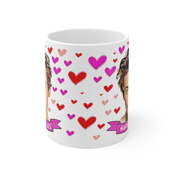 Custom Name Happy Birthday Harry Styles Fan Mug - Jolly Family Gifts