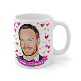 Michael Fassbender Cute Gift Mug. Stunning Oil Painting Design. Great Fan Present! Handmade Locally